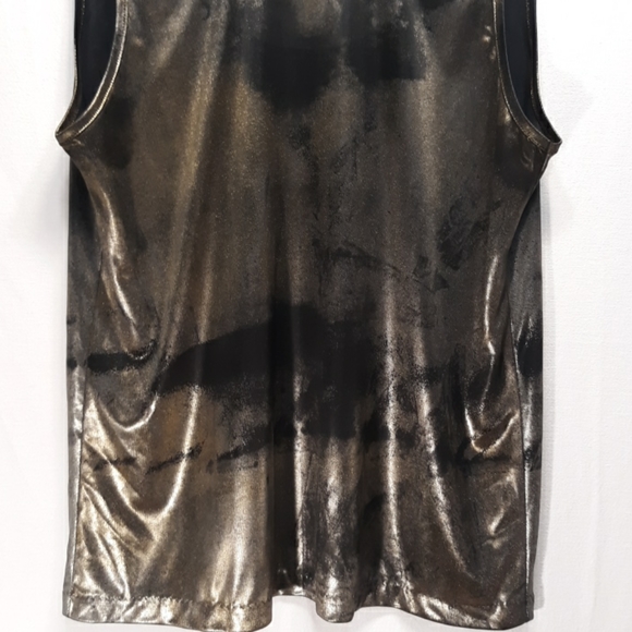 J.S Neal 90s Silver Bronze Black Tank Top - Picture 6 of 7